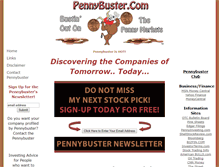 Tablet Screenshot of pennybuster.com